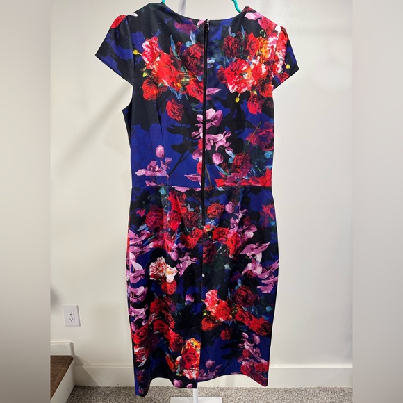 Betsey Johnson Multicolor Floral Midi Dress - Picture 5 of 8